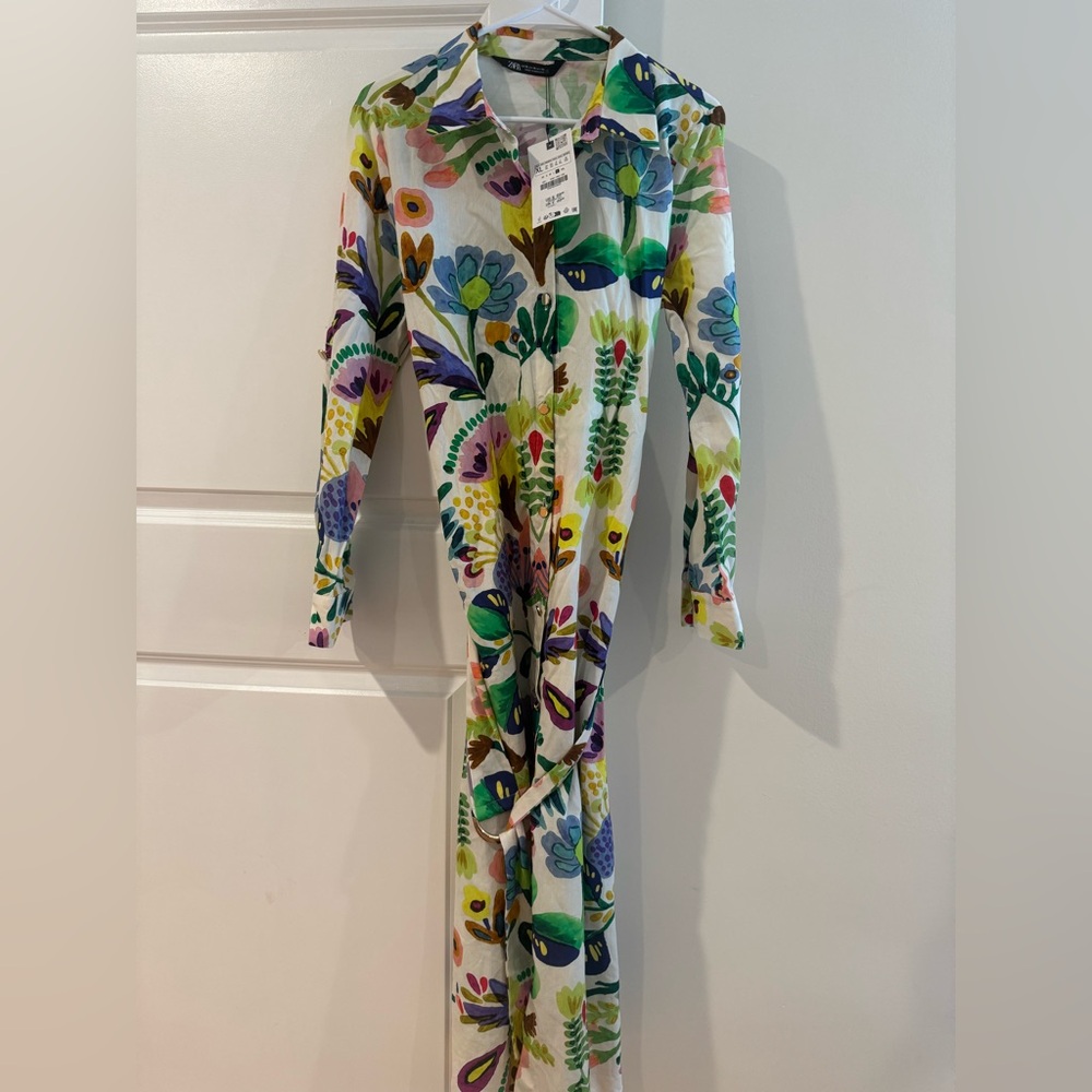 NWT Zara maxi floral dress - Picture 3 of 3